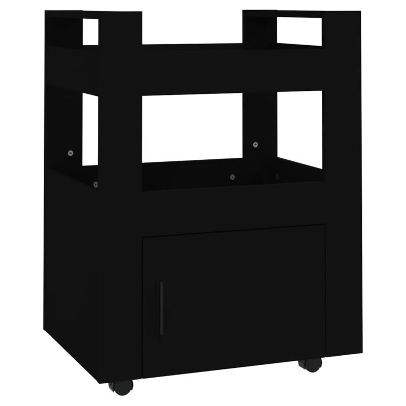 60 Cm Kitchen Trolley, Black