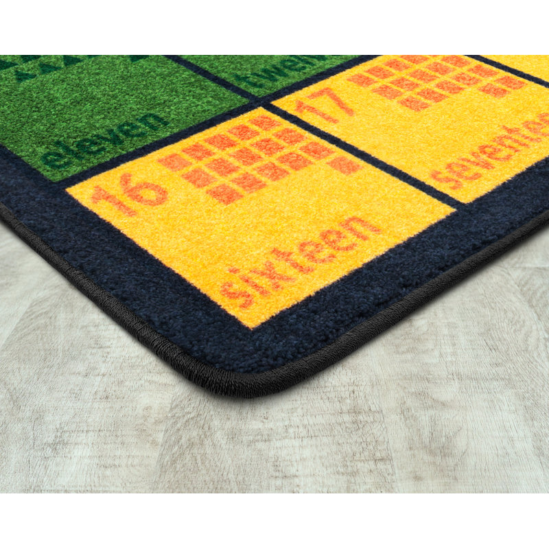Educational Count On Me Area Rug, Rectangle 5'4" x 7'8"