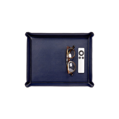 Plateau ottoman en cuir