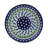 Blue Tulip Peacock Polish Pottery 8" Plate