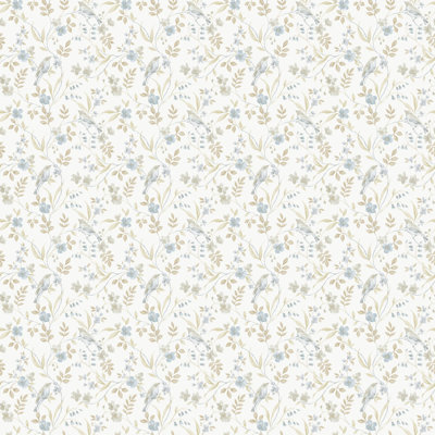 Galerie Miniatures 3 Beige Bird Wallpaper