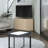 Aurel Modern Fluted Sliding Door Corner TV Stand with Storage-115270230