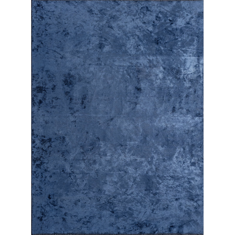 Rapture Blue Abstract Luxury Area Rug, Rectangle 7'10" x 9'10"