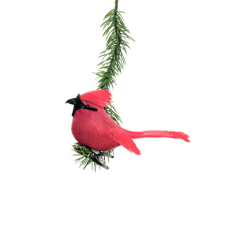 Ornement pince rouge cardinal
