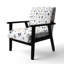Chaise d'appoint marocaine - fauteuil bleu tribal boho minimal-2109743105