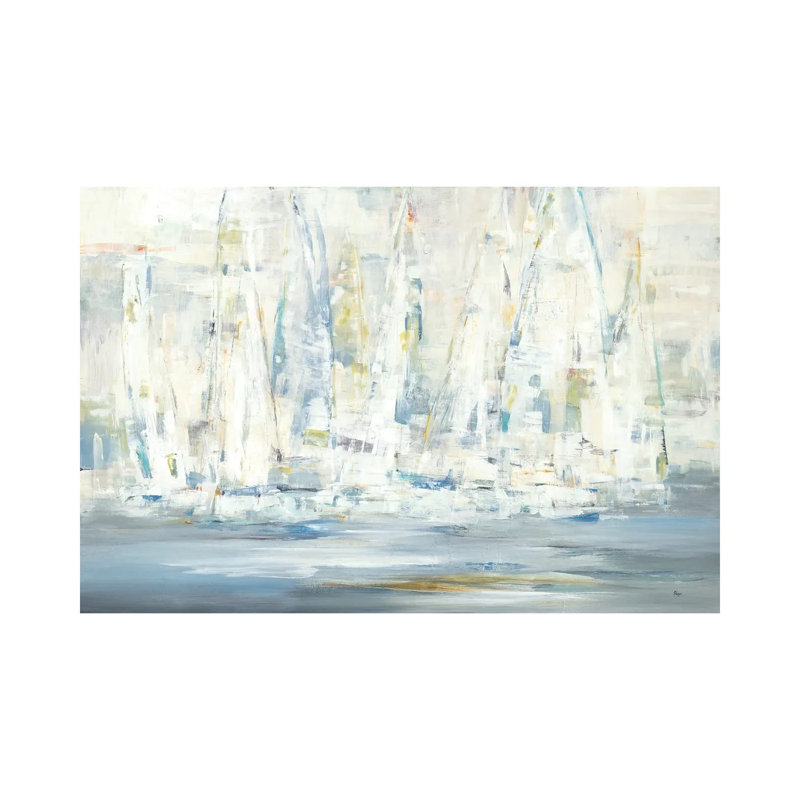 «Regatta Time» par Lisa Ridgers, reproduction d'art sur toile tendue, H 18 po x l 26 po x P 1,5 po