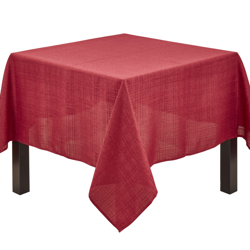 Refined Stitched Plaid Tablecloth, Square 70"