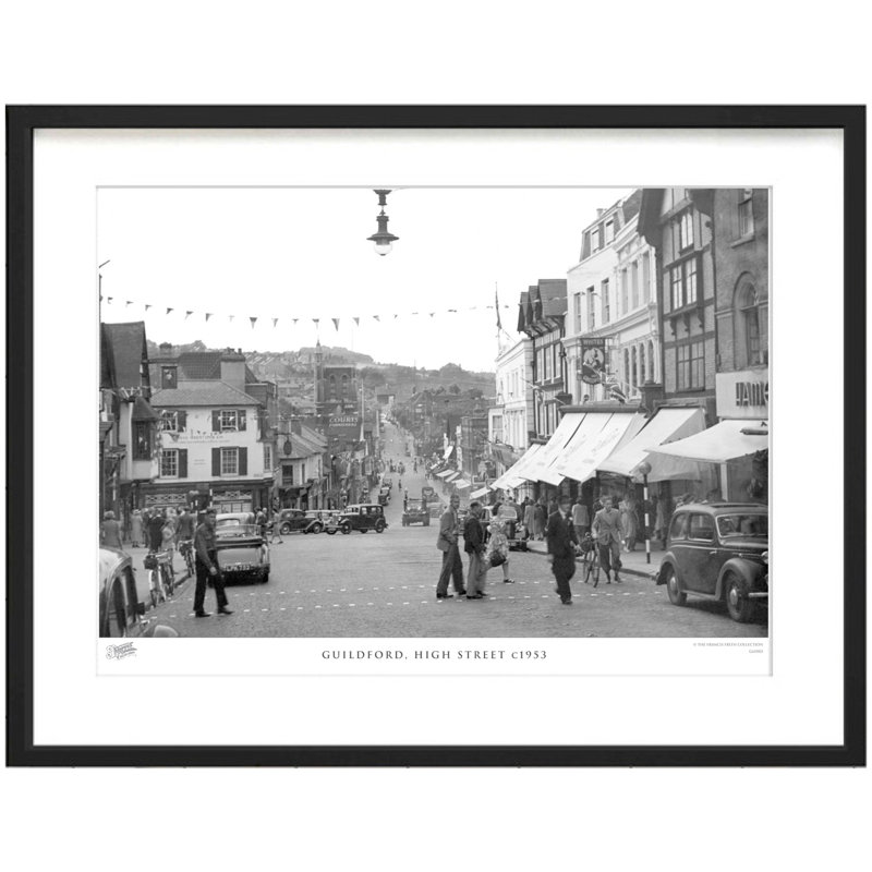 Guildford, High Street C1953 by Francis Frith - Single Picture Frame Print, 45cm H x 60cm W x 2.3cm D