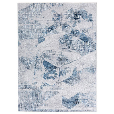 Washable Abstract Indoor Rug