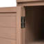 Table de jardin en pot de 65 po, poste de travail en bois de sapin avec tablette de rangement, tiroir et armoire-953570272