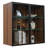Sayler 31.5" W Manufactured Wood/ Aluminum and Glass Curio Cabinet