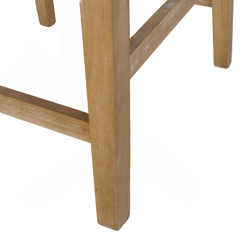 Tabouret de comptoir rembourré, Brun, 1, Brun