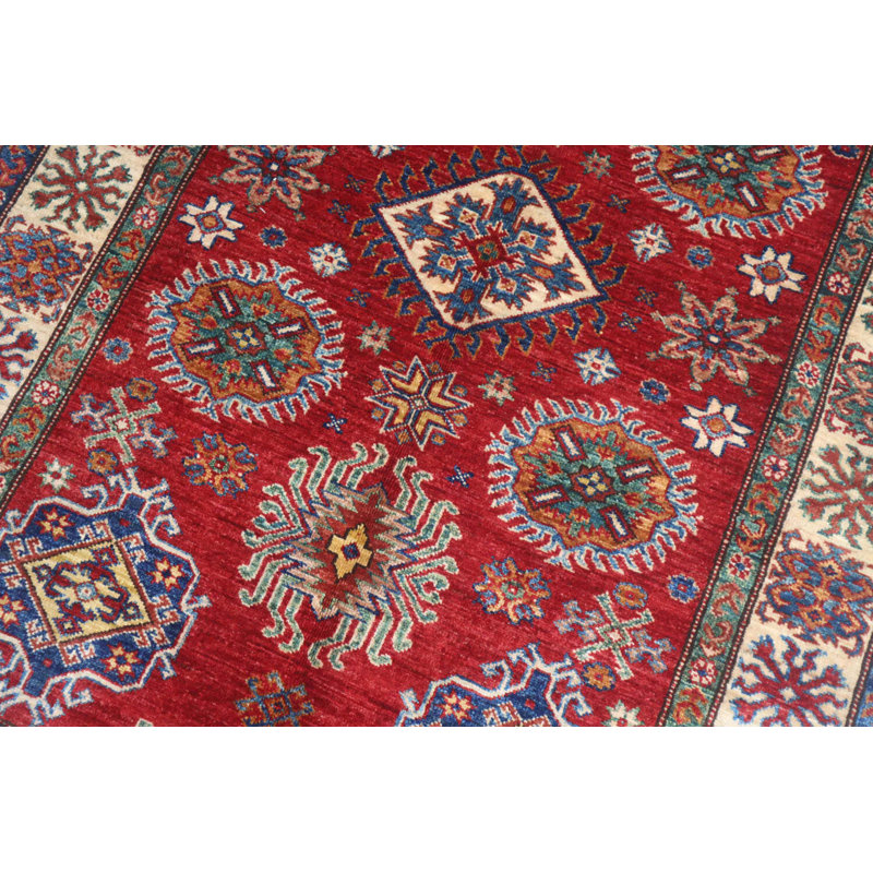 Tapis rouge / rouille / ivoire One-of-a-Kind 4 pi x 6 pi New Age