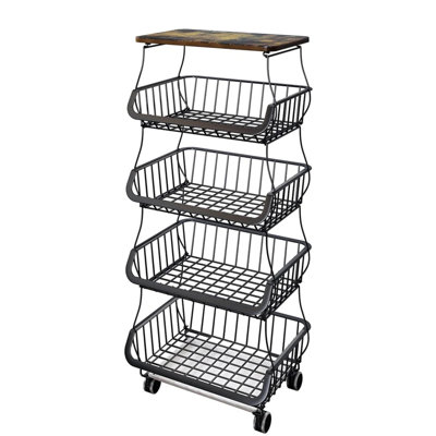 Martika Metal Bar Cart by 17 Stories