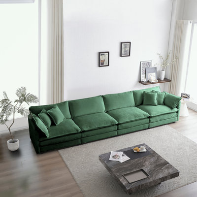 Canapé modulaire rembourré 4 pièces Ulli