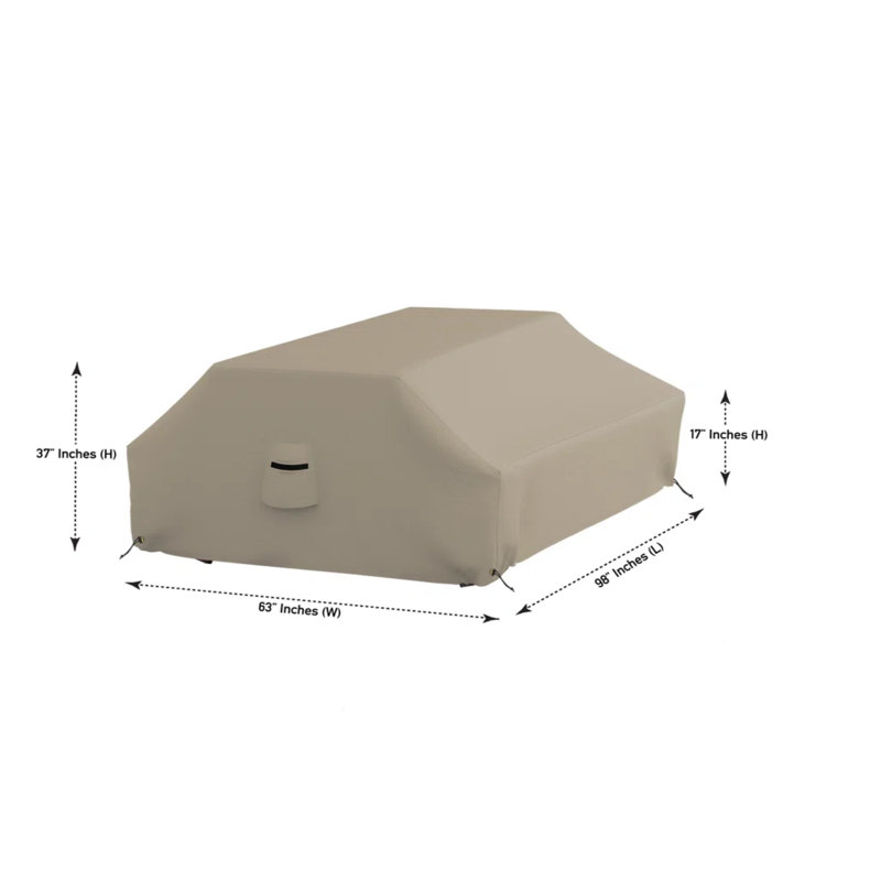 Housse pour banc d'extérieur résistant à l'eau, H 37 po x l 98 po x P 63 po