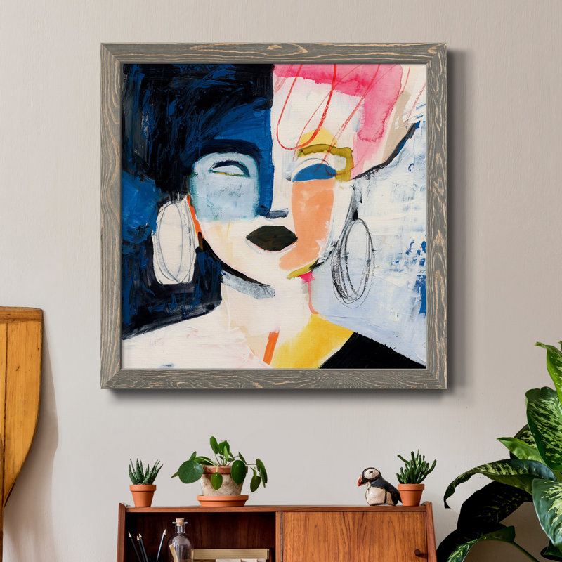 " Sorella I ", Grey, 24" H x 24" W x 1" D