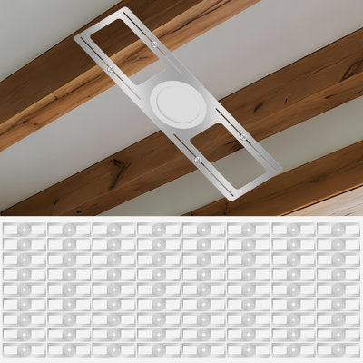 Paquet de 24 plaques de montage de nouvelle construction, 2-3-4-5-6 pouces, pour ensembles d'éclairage encastrés à DEL, plaques d'éclairage encastré à DEL peu profondes, support de fixation universel pour luminaire encastré à DEL