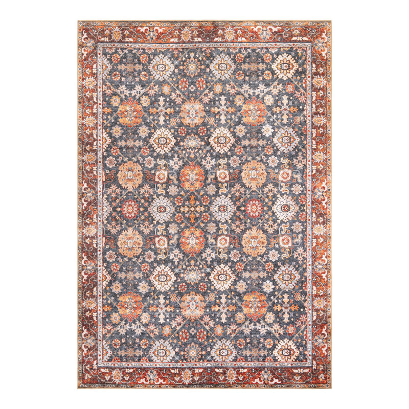 Mackenson Performance Chenille Floral Indoor Rug, Rectangle 8'4" x 12'