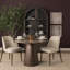 Chaise d'appoint de salle à manger en tissu avoine-889501263