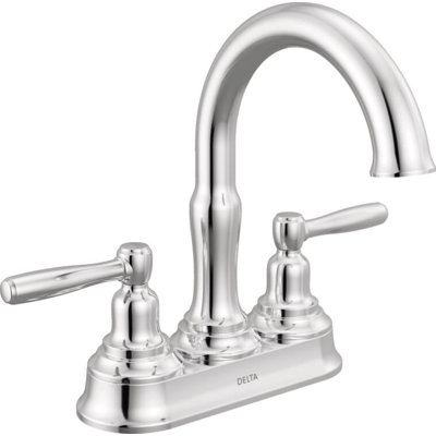 Delta Two Handle Centerset Bathroom Faucet In Chrome