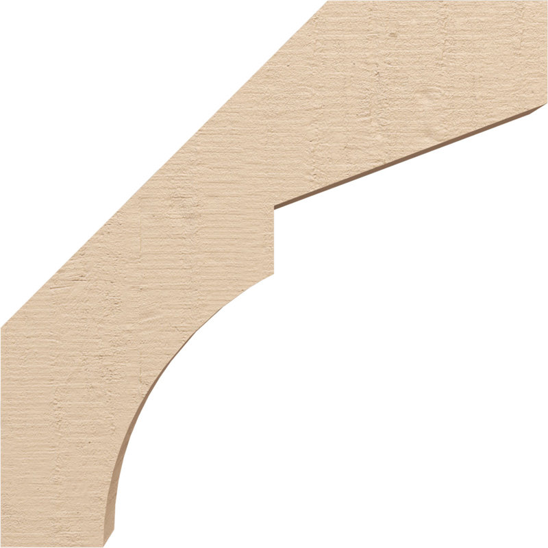Monterey Rough Cedar TimberThane Knee Brace, 18" H x 3" W x 18" D