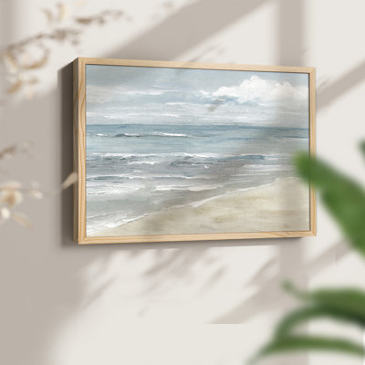 Soft Solace Beach -Framed Print - Restickable