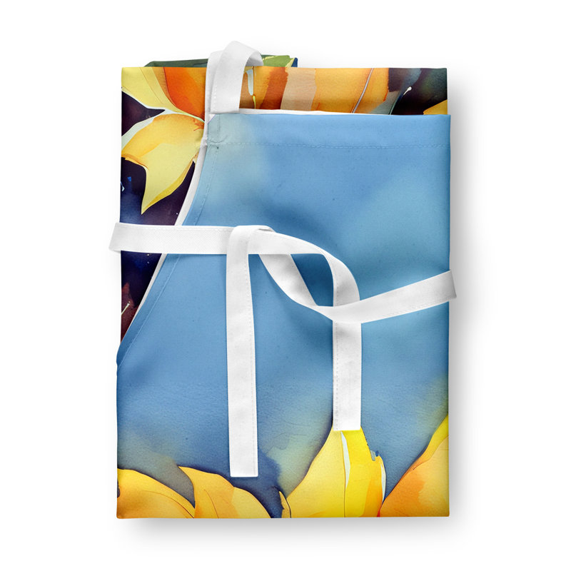 Tournesols en tablier aquarelle