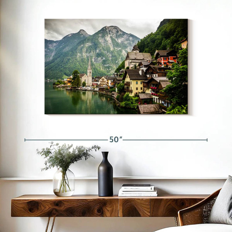 Alvord Hallstatt, Autriche, H 26 po x l 39 po