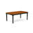 5 Piece Dining Table Set for 4 Includes a Rectangle Kitchen Table with Butterfly Leaf and 4 Dinette Chairs, 42x78 Inch, Black & Cherry-987027619-1061876054