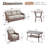 Acton 5 - Pieces Outdoor Wicker Sofa Seating Group With Table And 6" Thick Cushions-745977604
