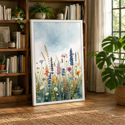 Wildflower Meadow Botanical - Wrapped Canvas