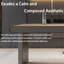 Bureau minimaliste italien de luxe avec tiroirs 70,87 po - Bureau de direction moderne avec charge intelligente pour la maison, le salon ou l'espace de travail, disponible en 3 couleurs-129009289-129009295
