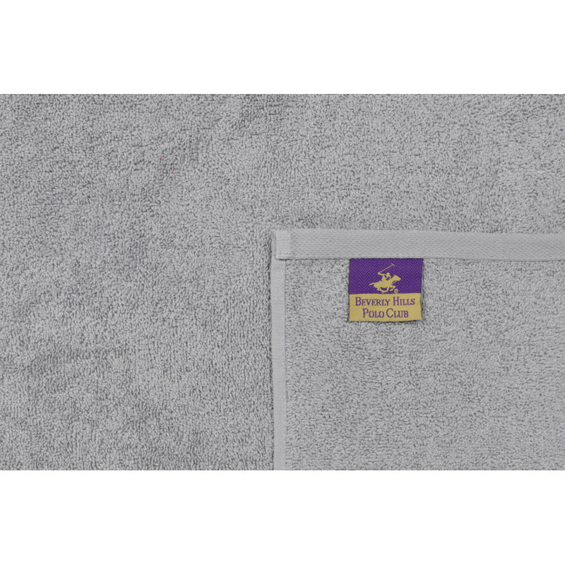 Ensemble de 2 serviettes de bain 100% coton, Gris