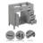 35.5'' Single Bathroom Vanity Base Only-90011030