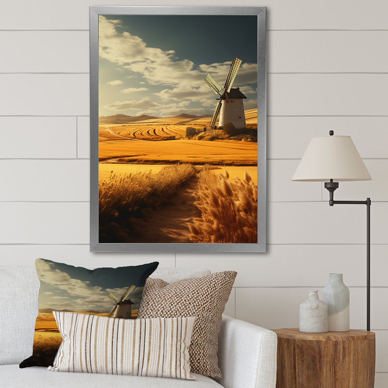 Reproduction d'art sur toile Espagne, H 32 po x l 24 po x P 1 po, Cadre photo argenté