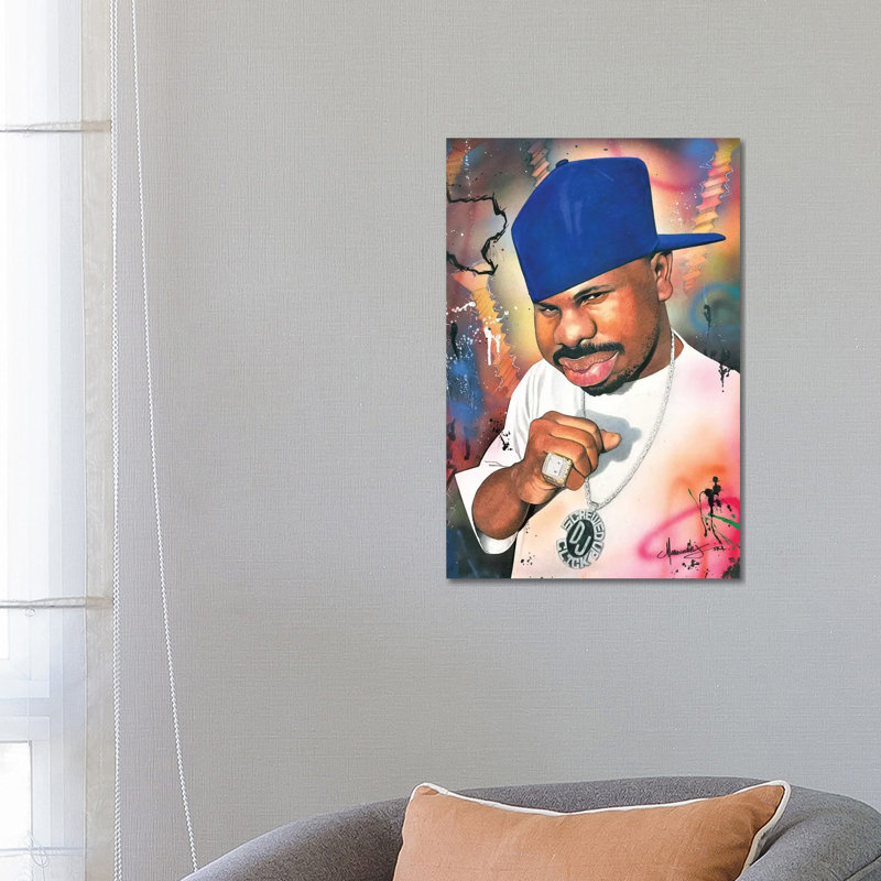 DJ Screw by Manasseh Johnson - Painting on Canvas, 66.04 cm H x 45.72 cm W x 3.175 cm D, Wrapped Canvas