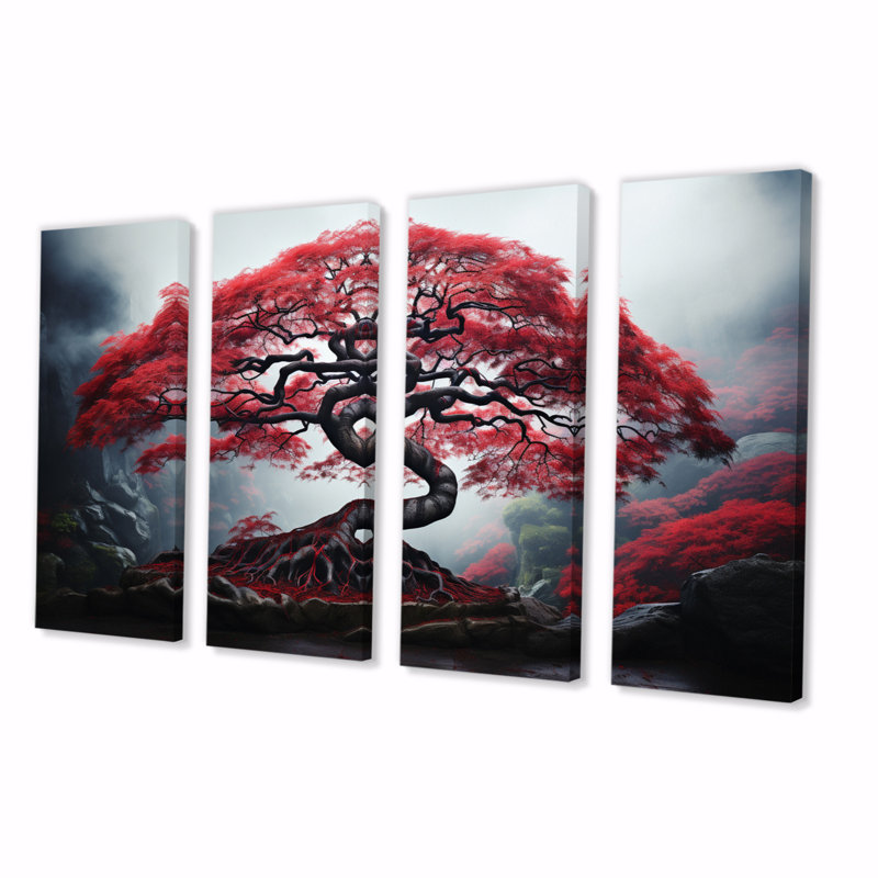 Érable japonais rouge 4 pièces