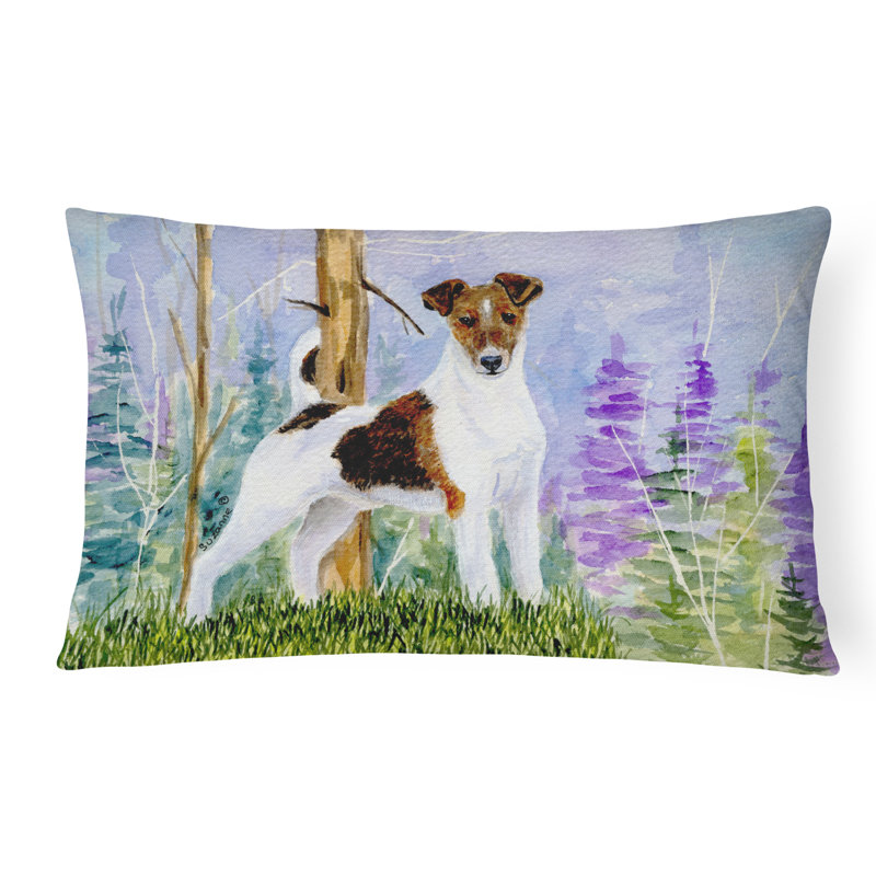 Coussin décoratif intérieur/extérieur terrier Jack Russell