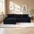 111.4‘Beige Flannelette Sofa-1524447075