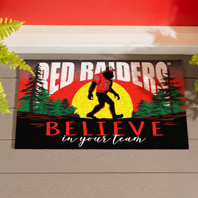 Paillasson en PVC Bigfoot de l'Université Texas Tech, 28 po x 16 po
