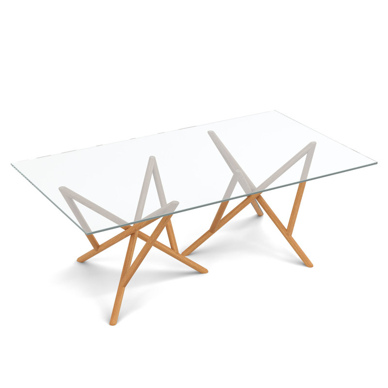 Table avec plateau Baton, Cerisier naturel