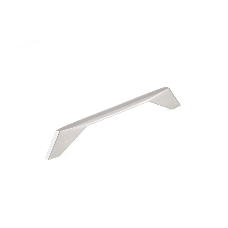 Poignée de type barre en métal, Nickel brossé, 8 13/16"