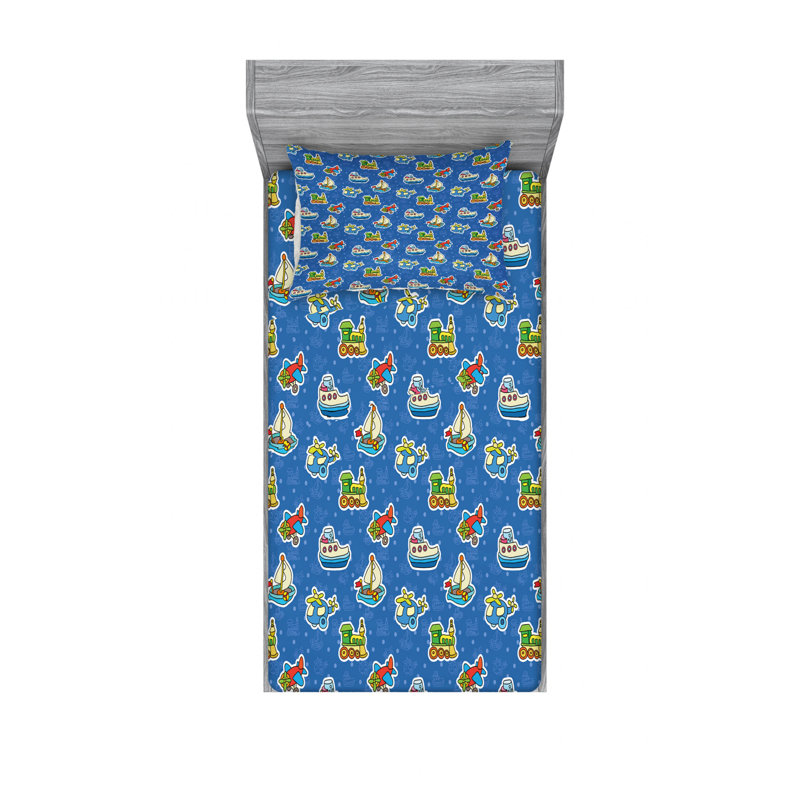 Ensemble de draps jouets, Ensemble de draps pour lit simple avec drap-housse