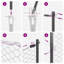 Vidaxl Fence With Posts PVC-Coated Steel-116798244-116798251