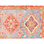 Mehma Oriental Area Rug in Light Blue