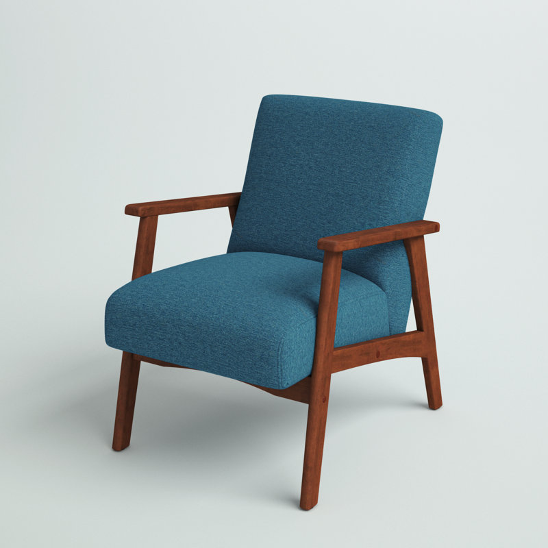 64 Cm Wide Armchair, Blue