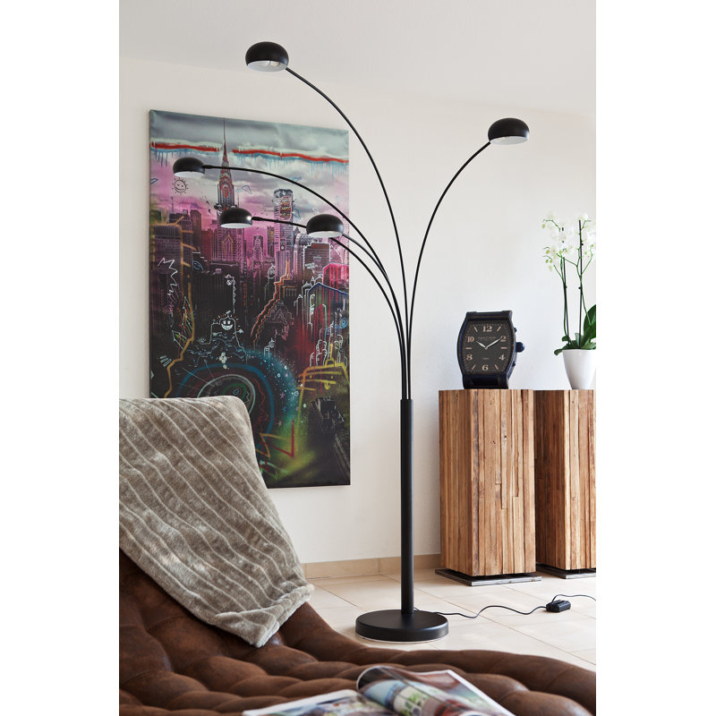 Aliya 205cm Novelty Floor Lamp, Black