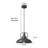 Black and Silver Pendant Light 12 Inch, Farmhouse Pendant Lights Kitchen Island Adjustable Height Industrial Pendant Light for Dining Room Cafe Bar, 2 Pack ﻿-115989362