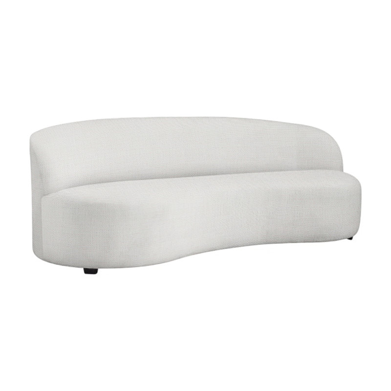 Mulia 89'' Wide Loveseat with Cushions, White Linen 6016-000